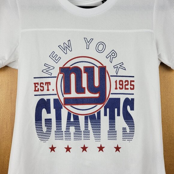NFL Women's New York Giants White Mesh Tee Shirt - M - Picture 5 of 7